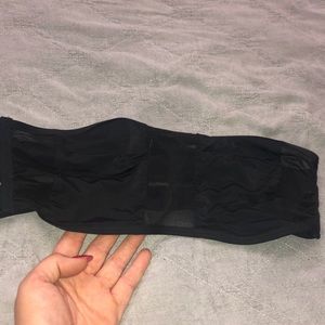 Black bandeau bikini top(Sheer)